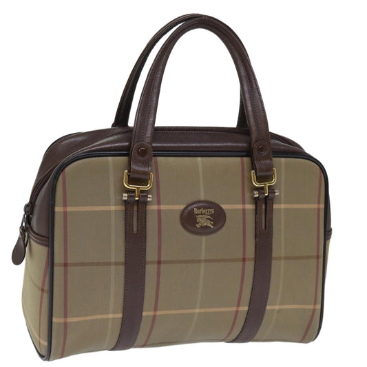 Burberry Luxury ss Nova Check Hand Bag Auth Yk12280 Canvas Beige Travel Bag