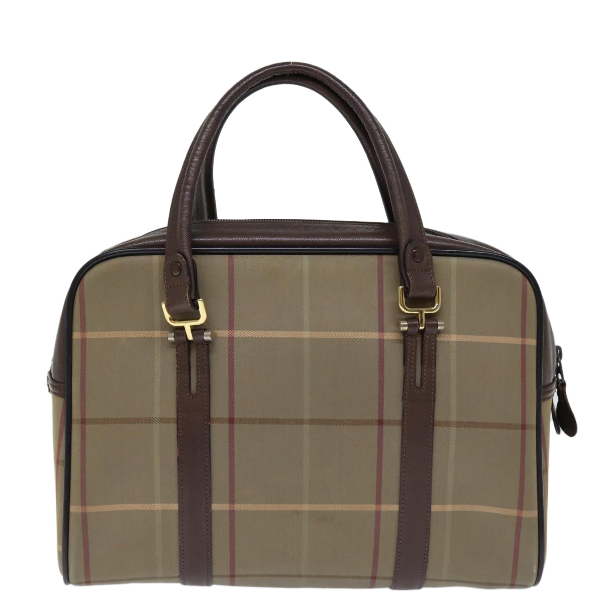 Burberry Luxury ss Nova Check Hand Bag Auth Yk12280 Canvas Beige Travel Bag