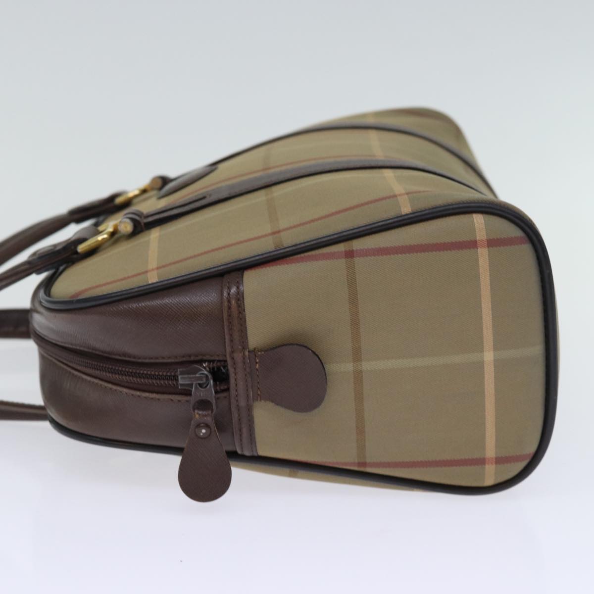 Burberry Luxury ss Nova Check Hand Bag Auth Yk12280 Canvas Beige Travel Bag