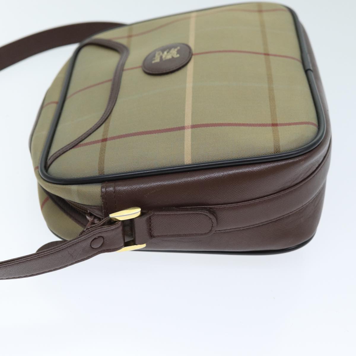 Burberry Luxury ss Nova Check Shoulder Bag Auth Yk12298 Canvas Beige