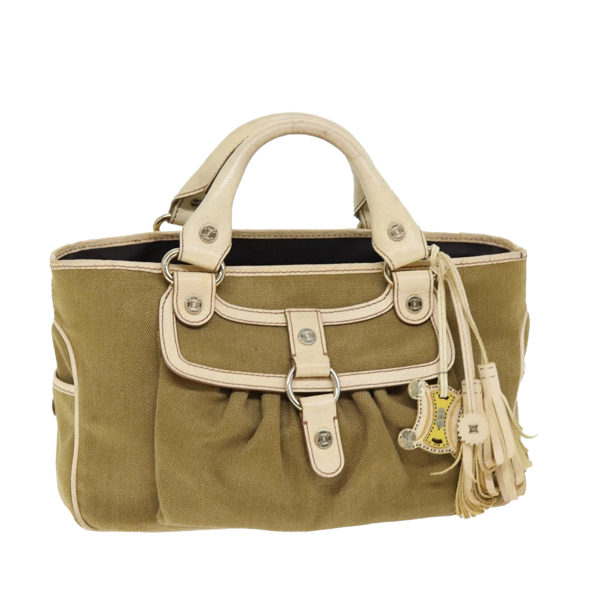 Luxury Boogie Bag Hand Bag Canvas Brown Travel Bag