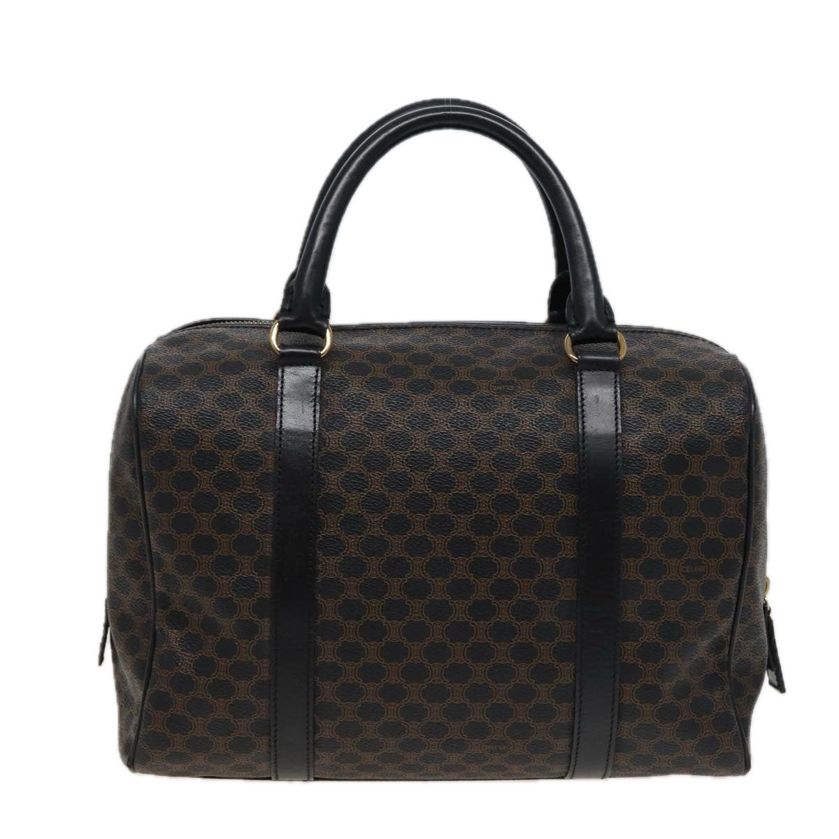 Luxury Macadam Boston Bag Pvc Canvas Black Travel Bag