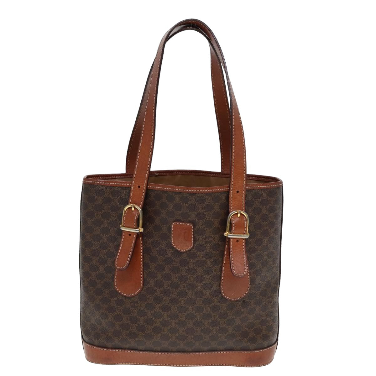 Luxury Macadam Tote Bag Pvc Canvas Brown