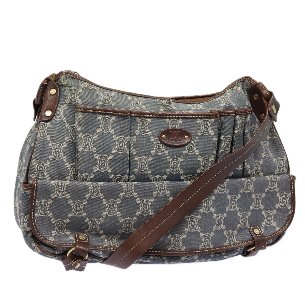 Luxury Paris Macadam Shoulder Bag Denim Blue