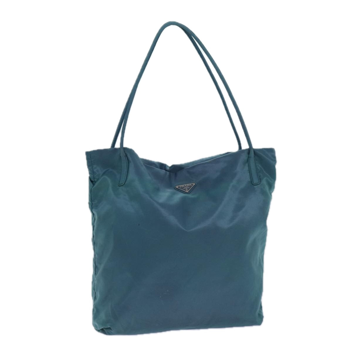Prada Tote Bag Auth Nylon Blue