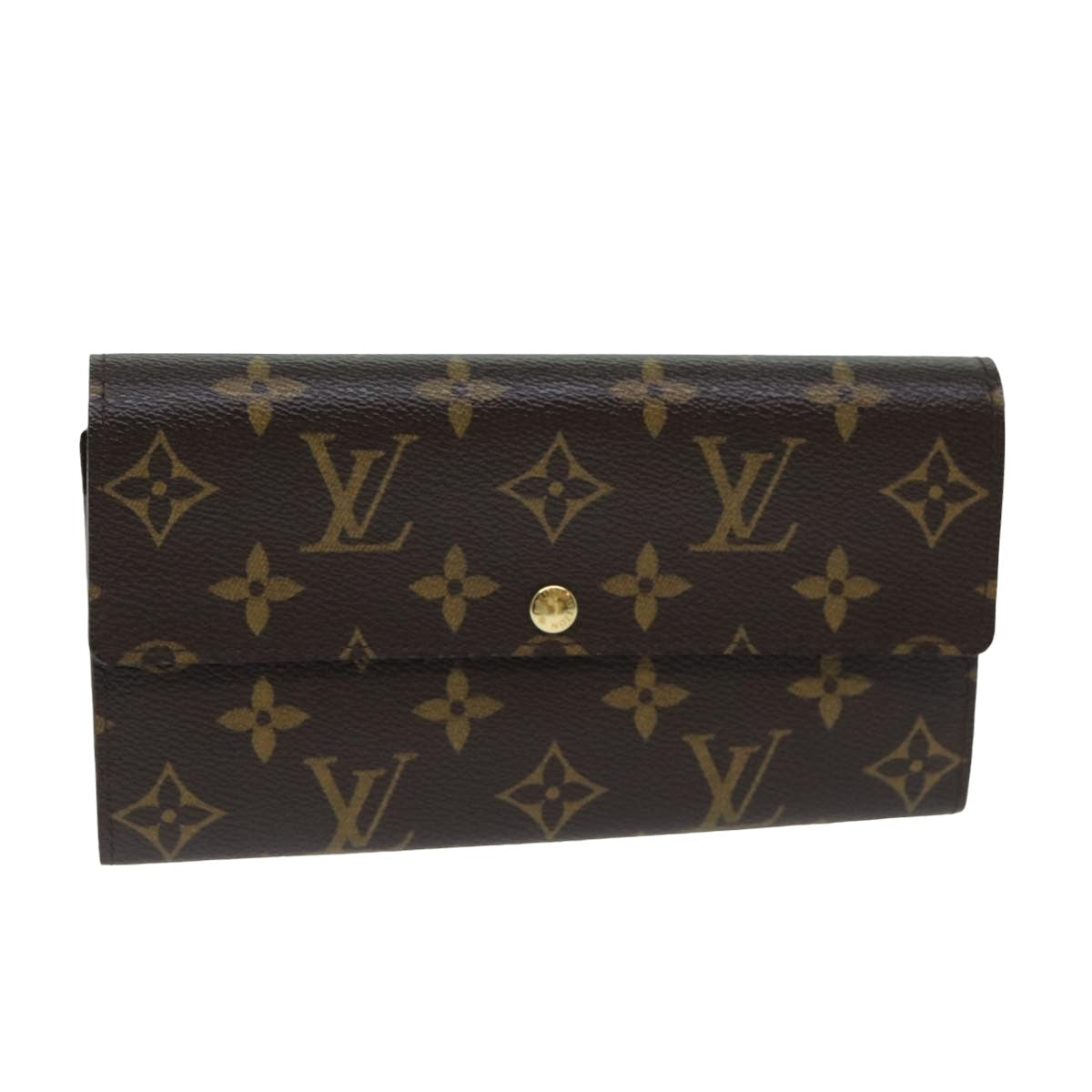 Louis Vuitton Monogram Portefeuille Sarah Long Wallet LV yk13519A