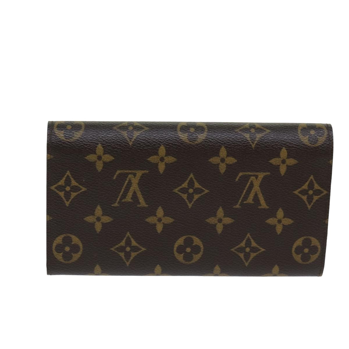 Louis Vuitton Monogram Portefeuille Sarah Long Wallet LV yk13519A