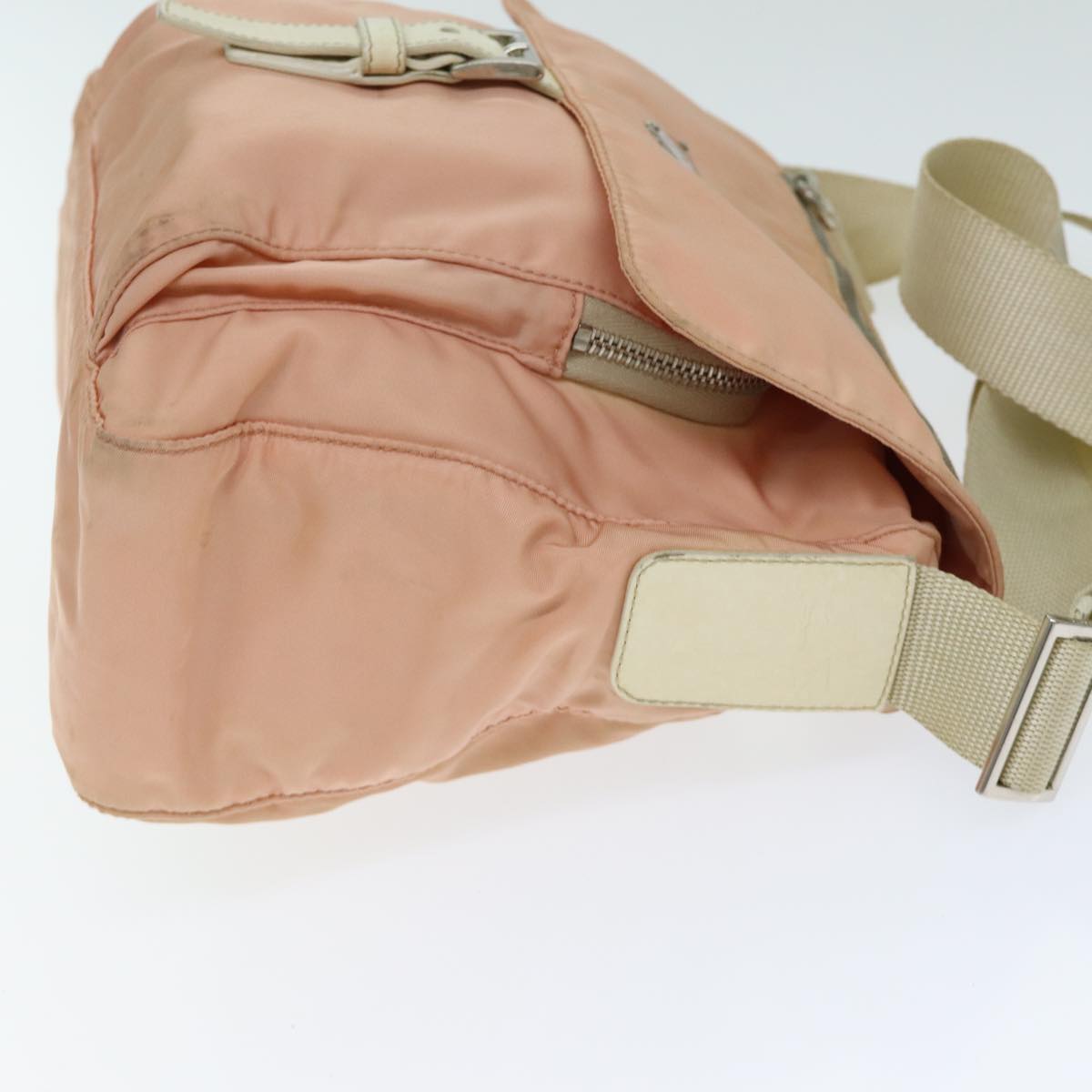 Prada Shoulder Bag Auth Nylon Pink Pink Auth Yk13570