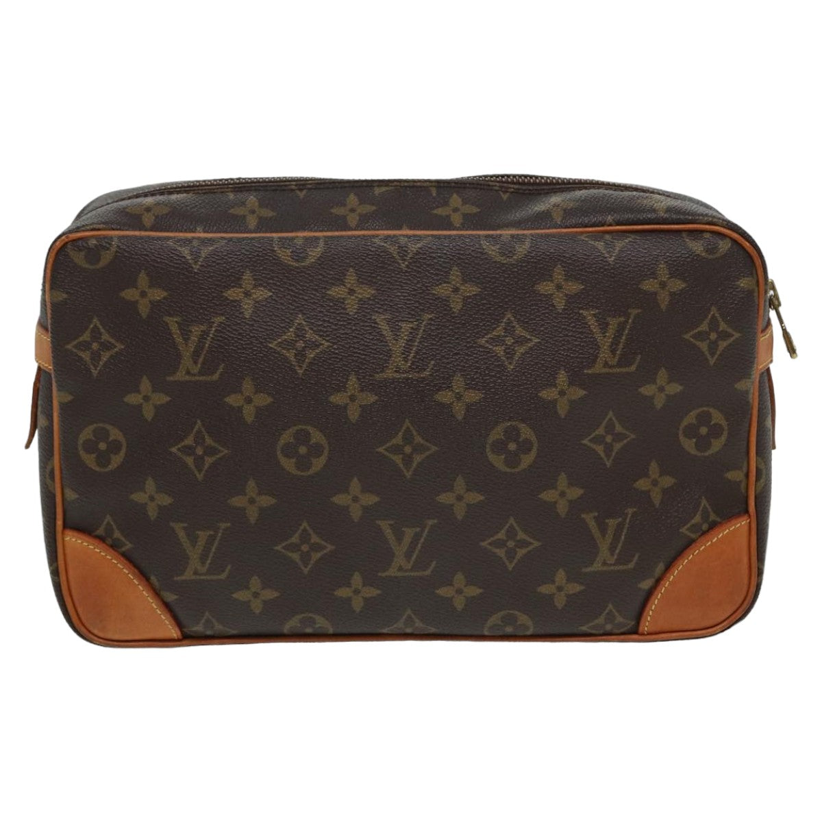 LOUIS VUITTON Monogram Compiegne 28 Clutch Bag M51845 LV Auth yk13607
