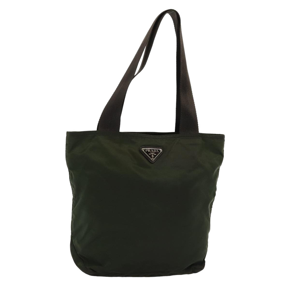 Prada Tote Bag Khaki Auth Nylon Khaki Auth Yk13738