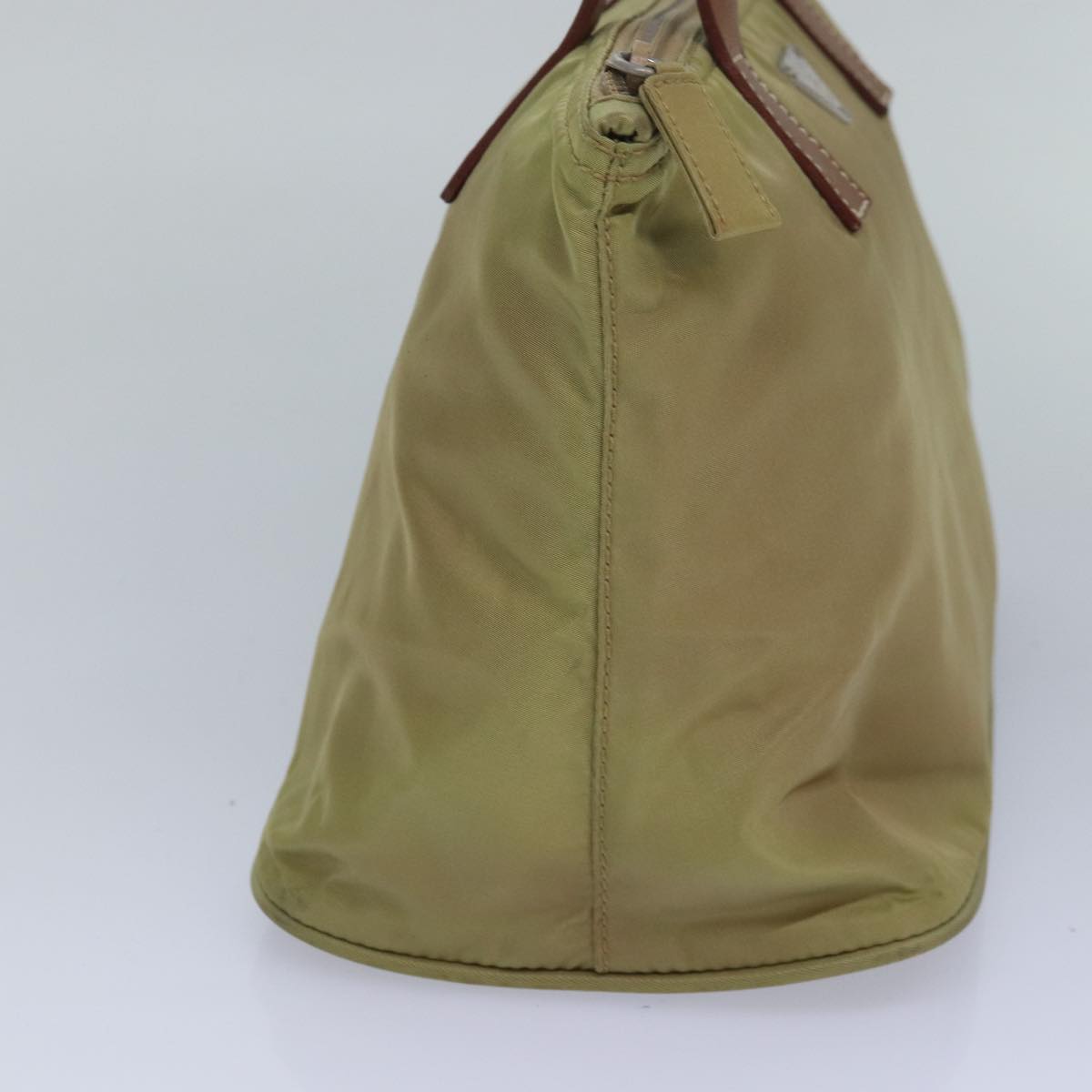 Prada Hand Bag Auth Nylon Beige Travel Bag Beige Auth Yk13783