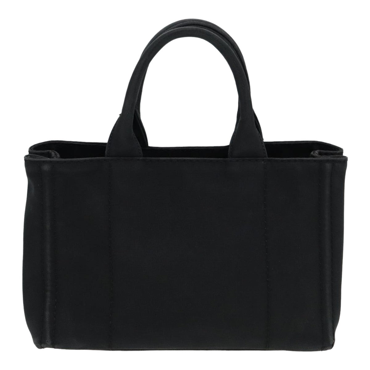 Prada Canapa Pm Hand Bag Auth Canvas Black Travel Bag