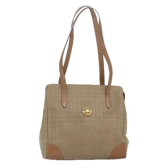 Burberry Luxury ss Nova Check Shoulder Bag Auth Yk13997 Canvas Beige