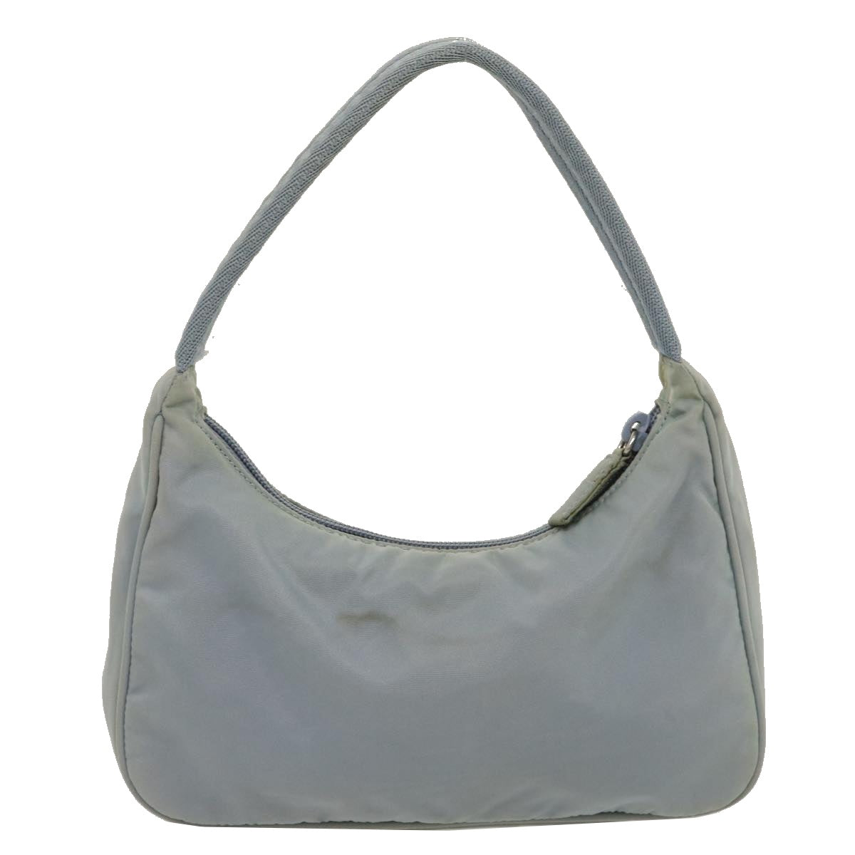 Prada Pouch Hand Bag Light Nylon Blue Clutch Bag