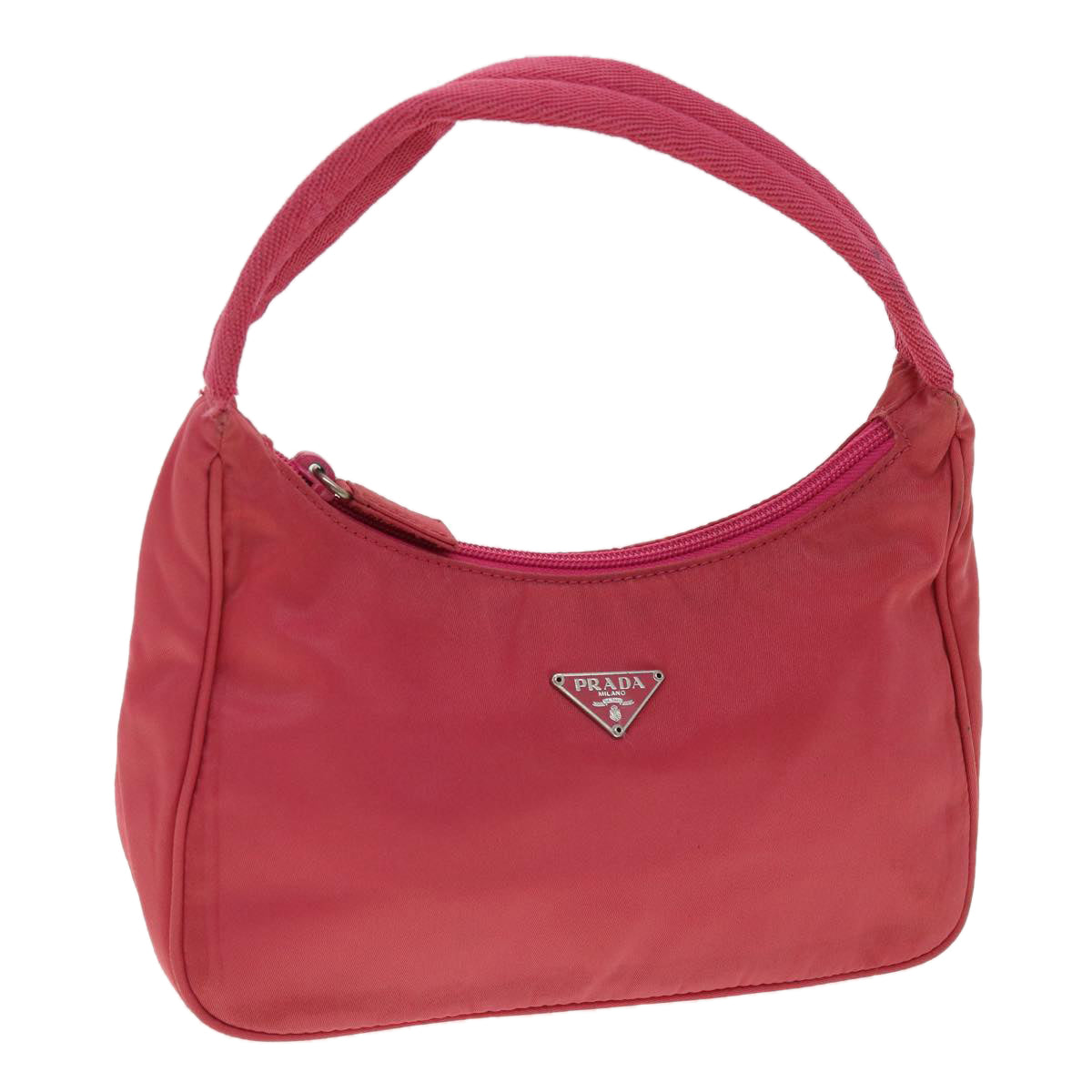Prada Hand Bag Nylon Pink Travel Bag Nylon Pink Yk5469
