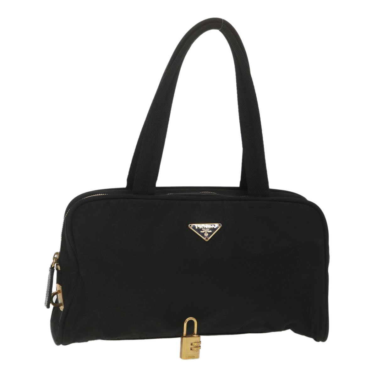 Prada Semi Shoulder Shoulder Bag Nylon Black