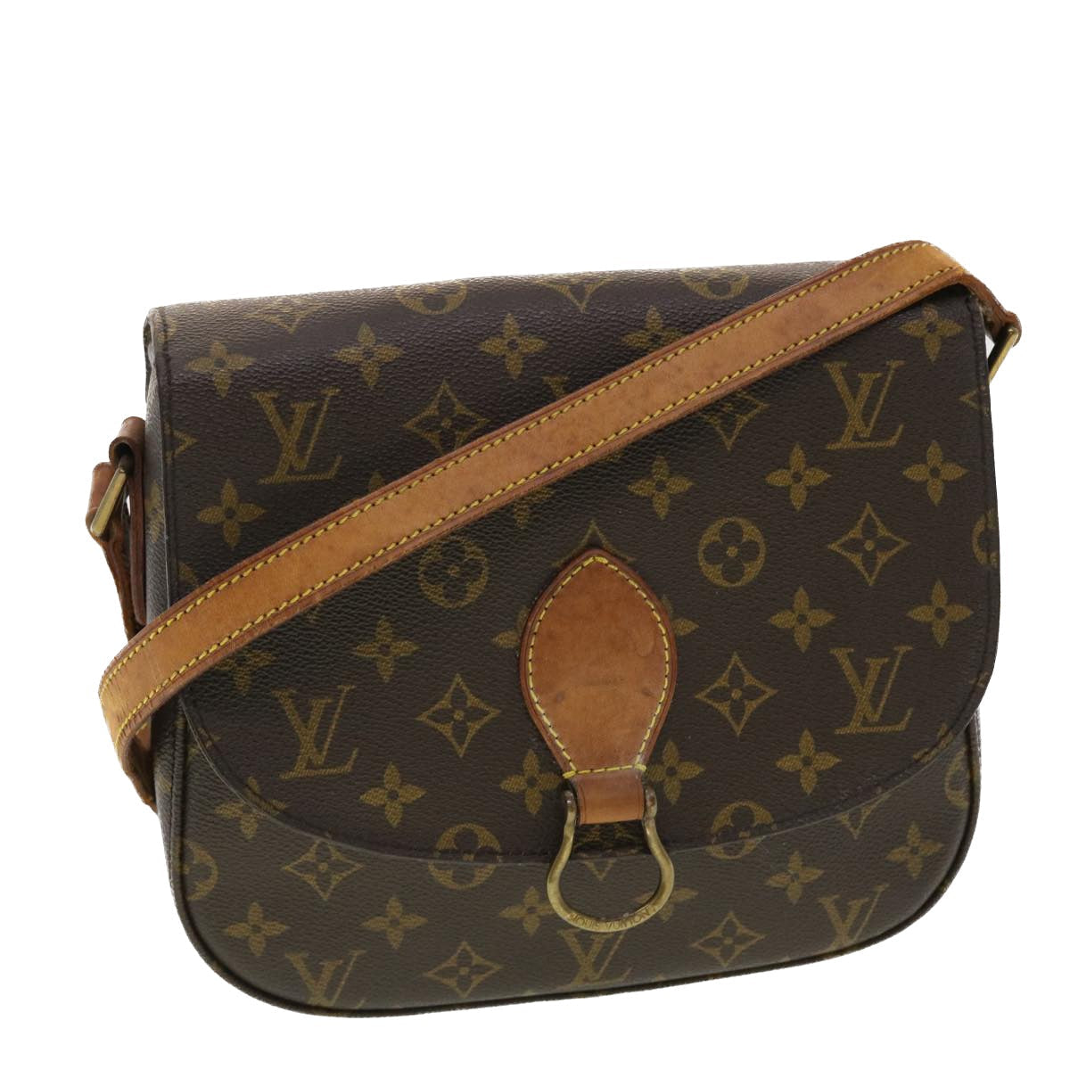 LOUIS VUITTON Monogram Saint Cloud GM Shoulder Bag M51242 LV yk6377