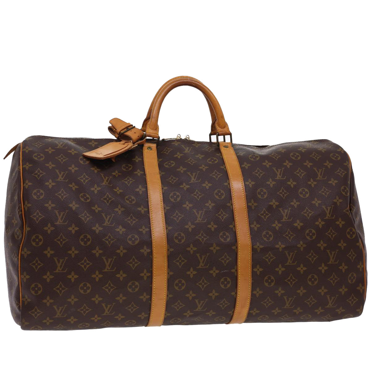 LOUIS VUITTON Monogram Keepall 60 Boston Bag M41422 LV yk6516