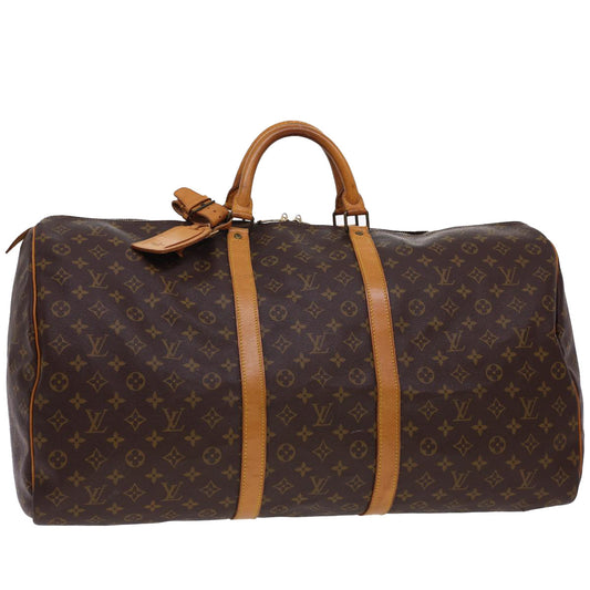 LOUIS VUITTON Monogram Keepall 60 Boston Bag M41422 LV yk6516