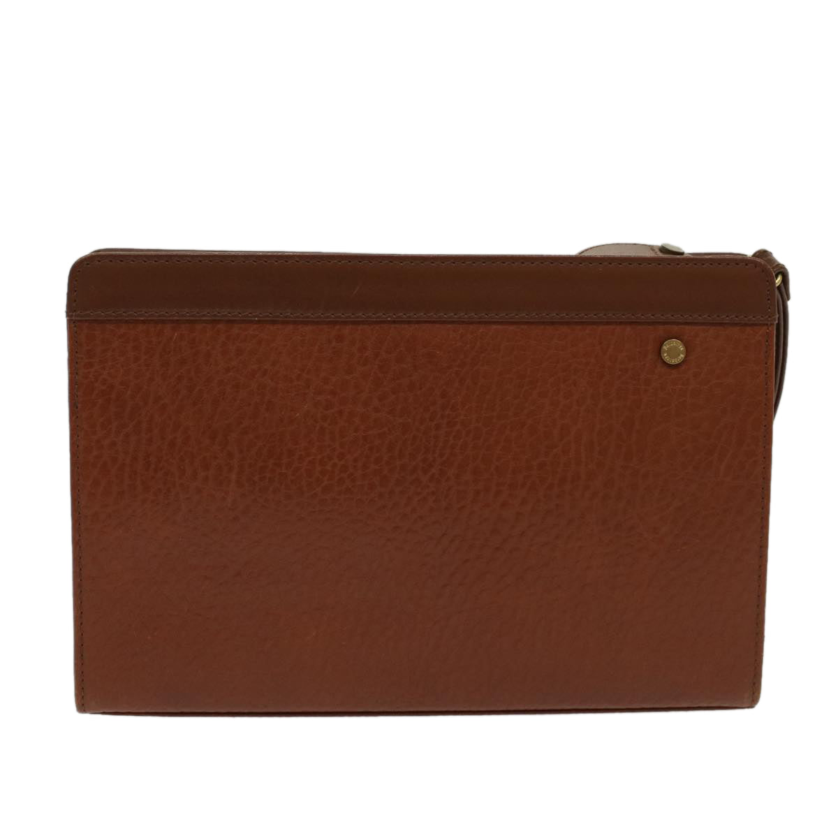 Burberry Luxury ss Clutch Bag Auth Yk7778 Leather Brown