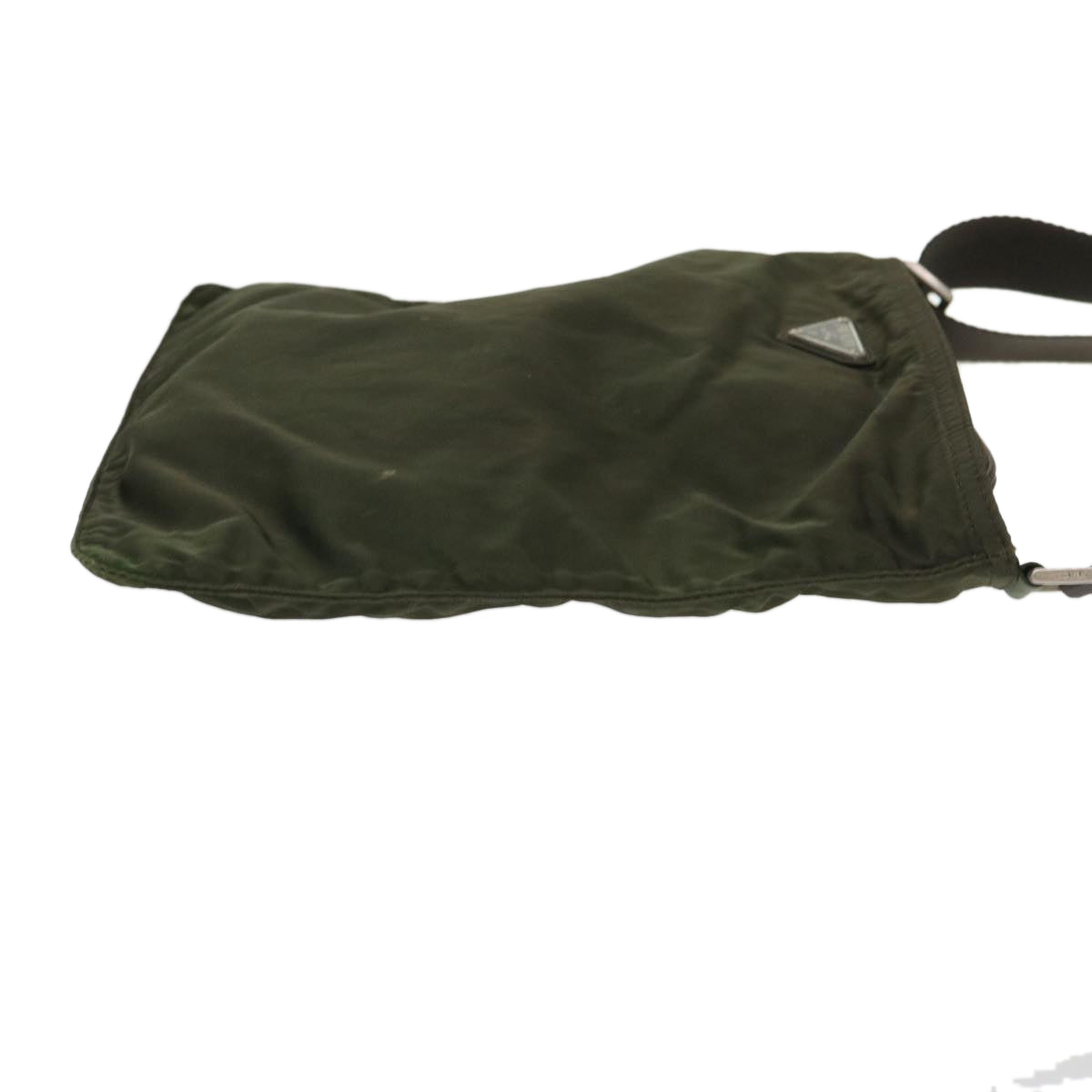 Prada Shoulder Bag Khaki Nylon Nylon Khaki Yk7822B
