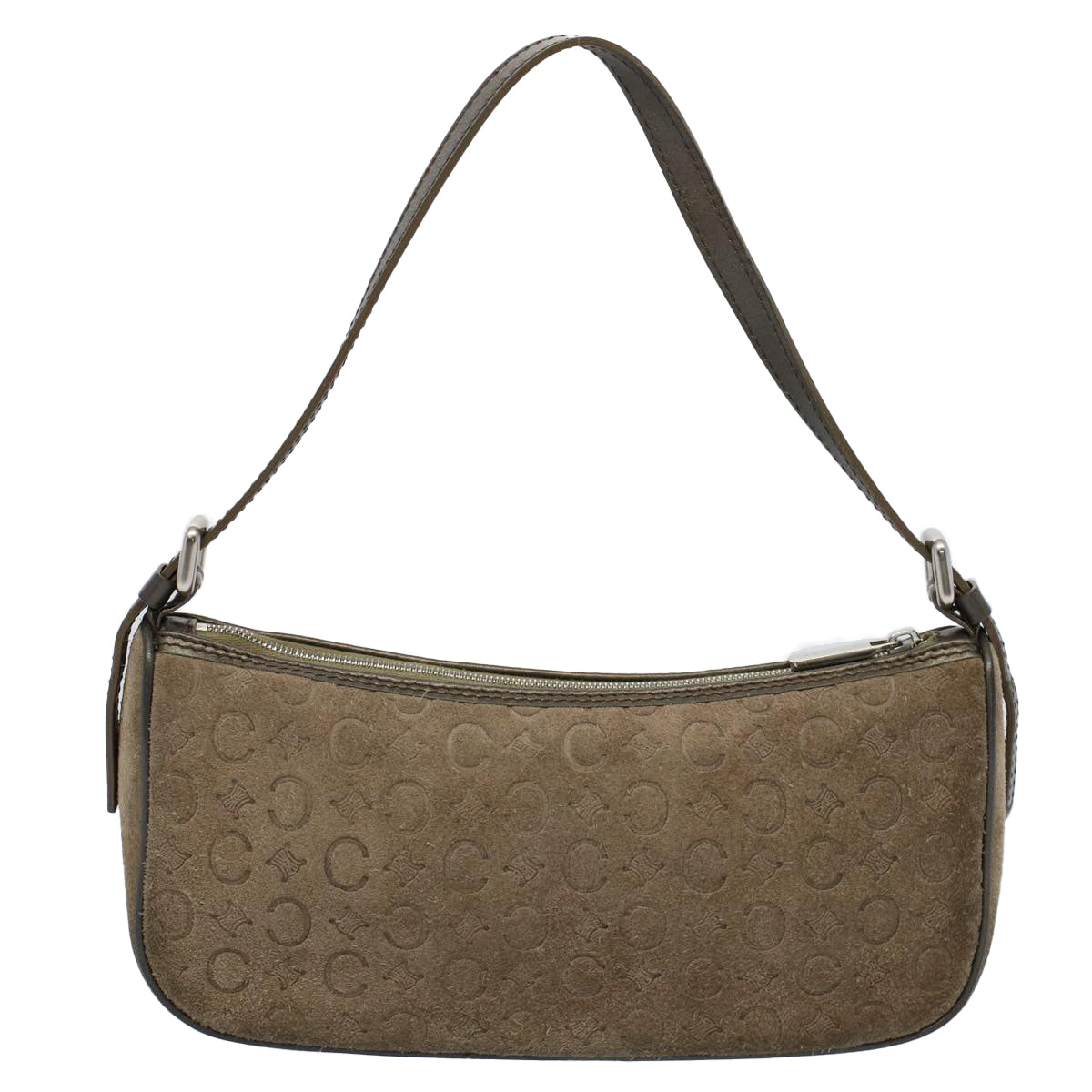 Luxury C Macadam Accessory Pouch Handbag Canvas Brown Travel Bag