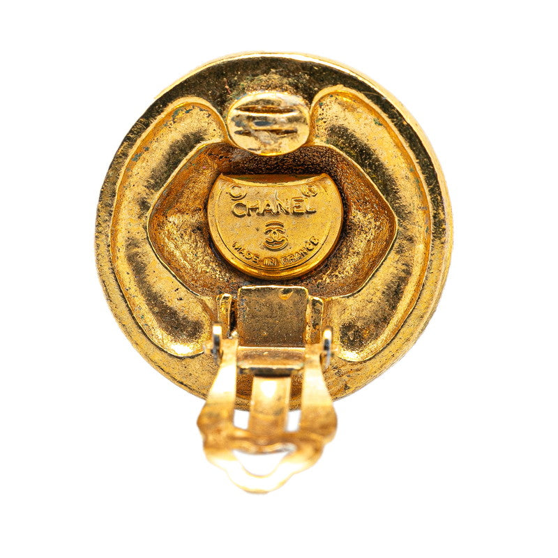 Chanel Gold Plated Earrings Bag