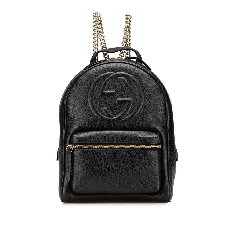 Gucci Soho Interlocking Backpack Leather Backpack 1