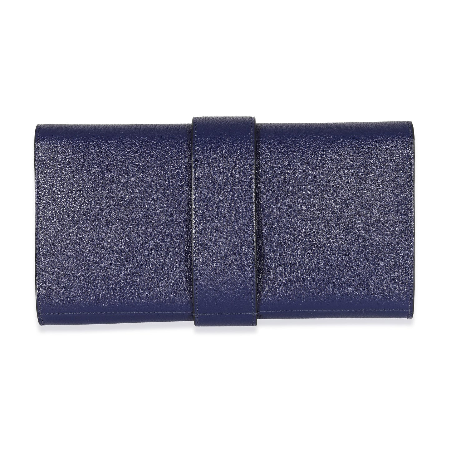 Hermes Hermès Bleu Encre Mysore Chevre Medor Pbhw Clutch Clutch Bag