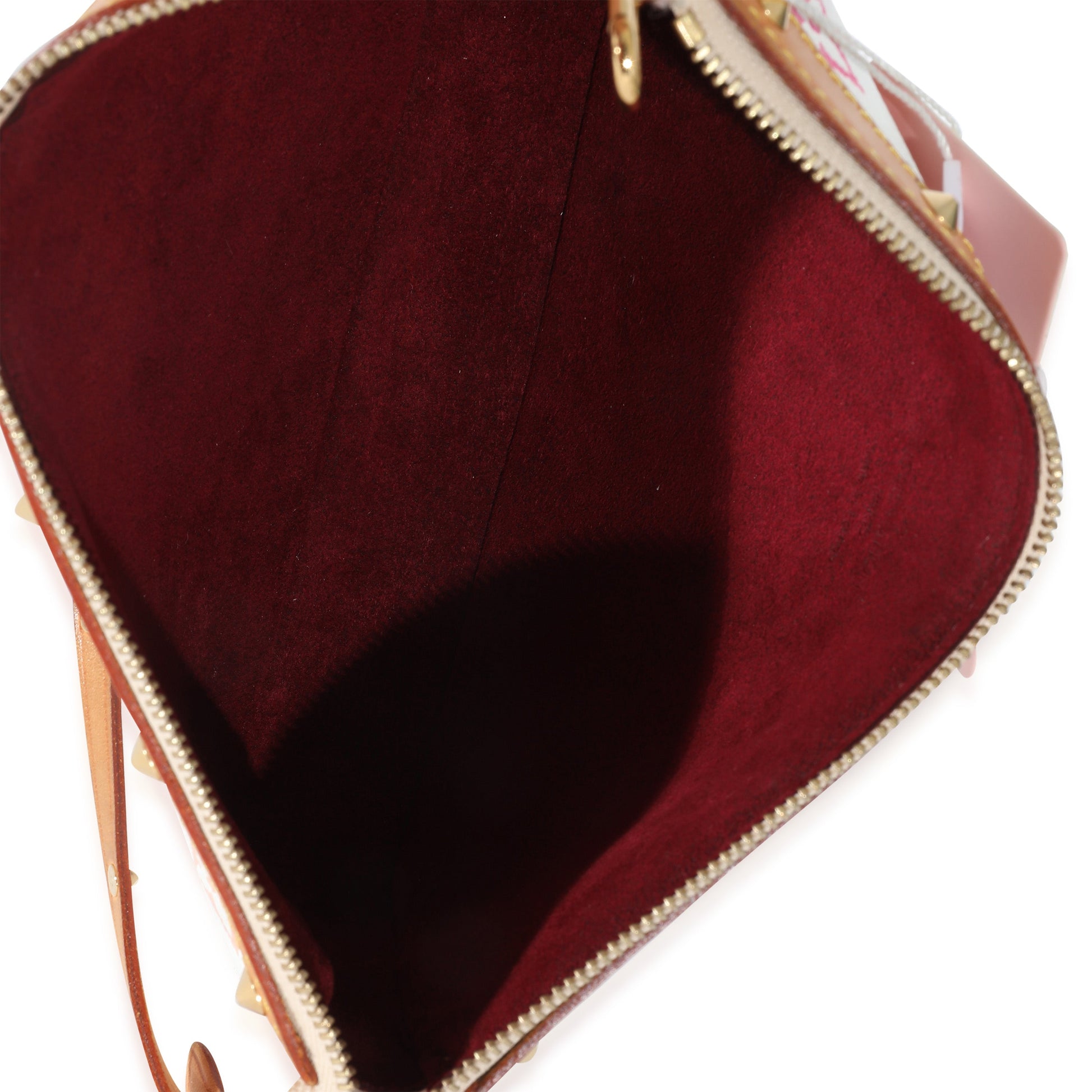 Louis Vuitton Pochette Accessories Canvas White Multicolor Clutch Bag