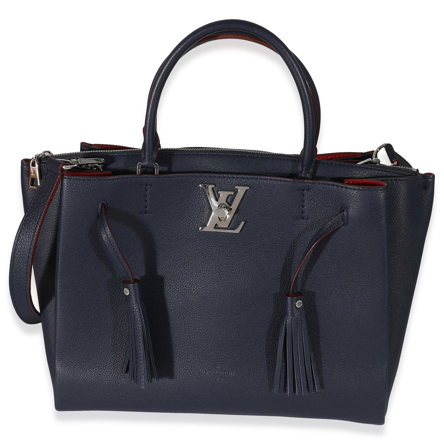 Louis Vuitton Marine Rouge Lockmeto Calfskin Tote Bag