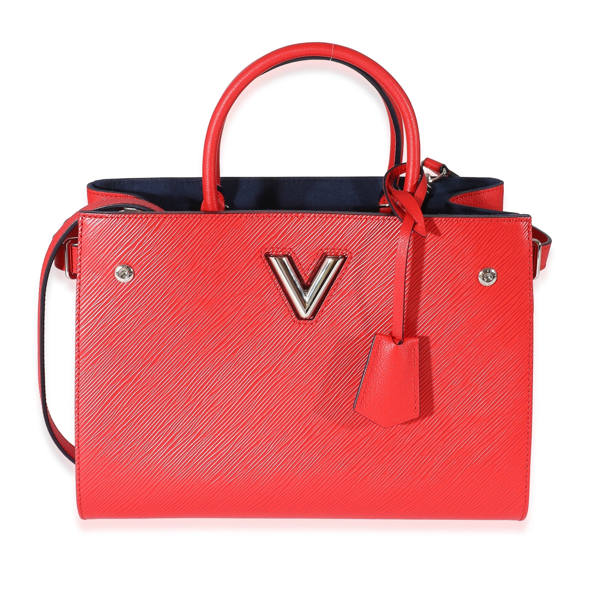 Louis Vuitton Epi Twisted Leather Red Tote Bag