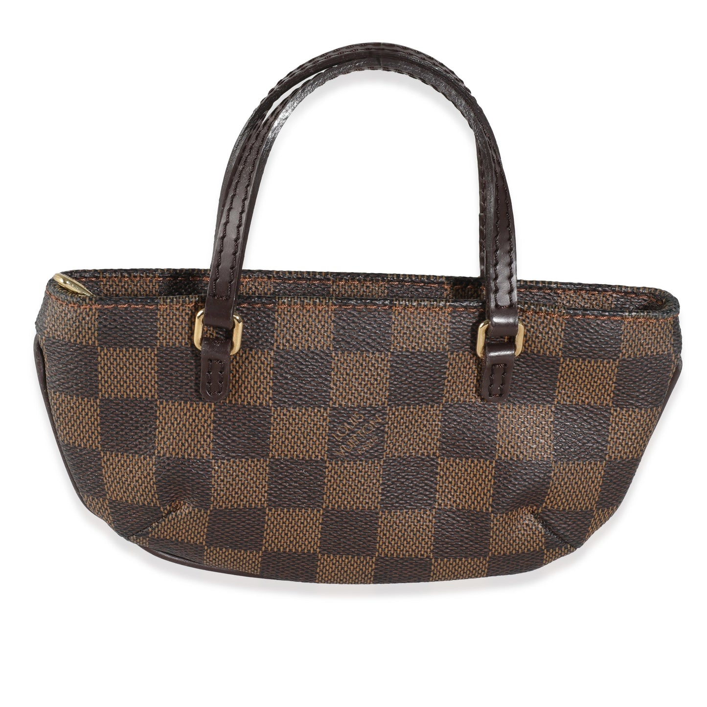 Louis Vuitton Damier Ebene Manosque GM Pochette Canvas Clutch Bag