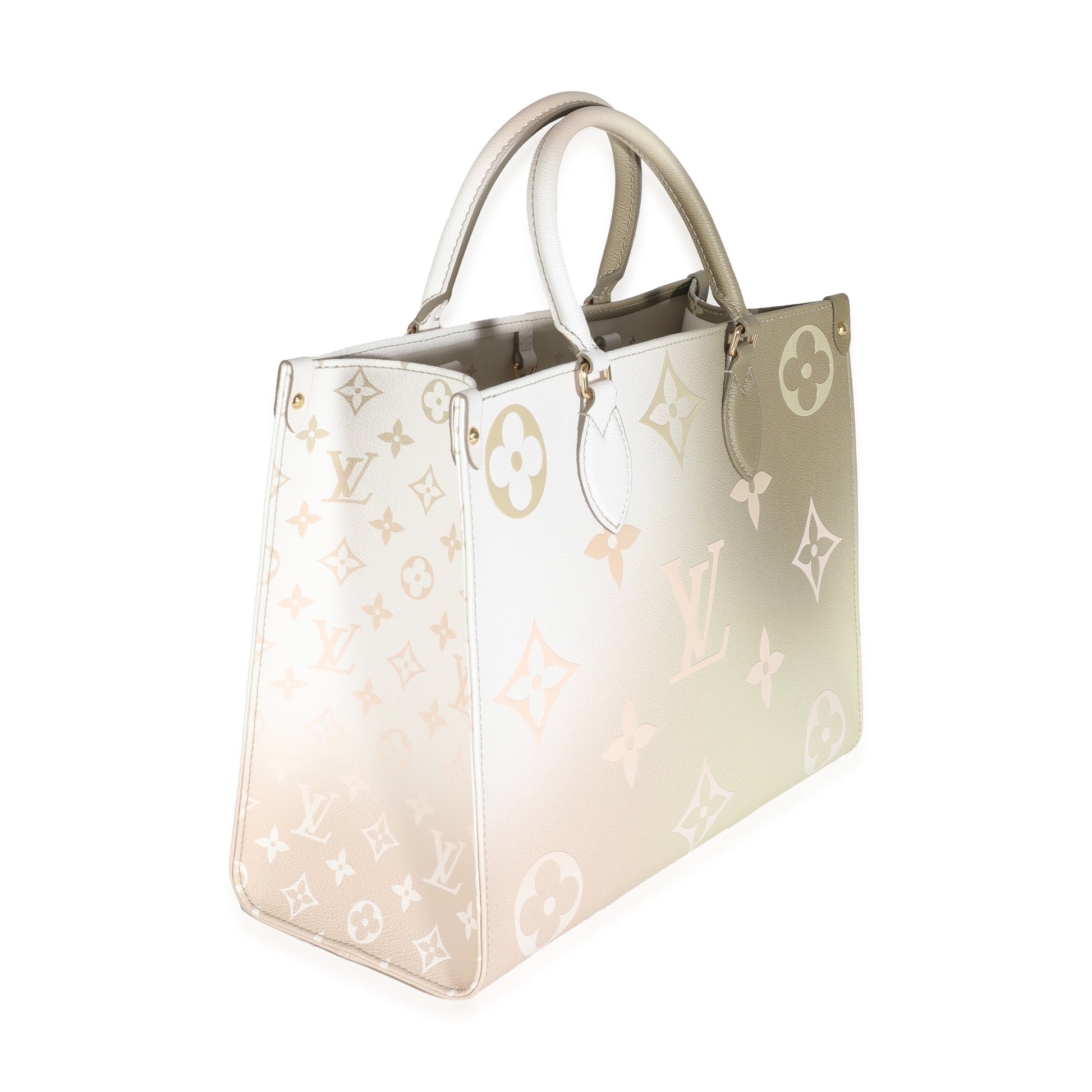 Louis Vuitton Spring City Sunset Onthego MM Monogram Canvas Khaki Jewelry