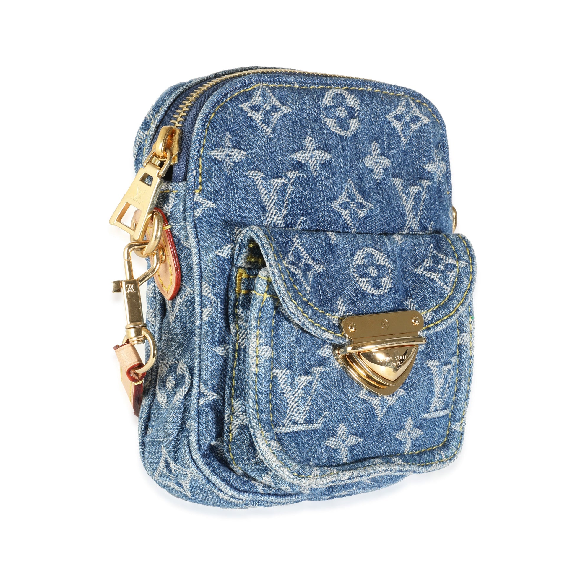 Louis Vuitton Fairfax Pochette Monogram Denim Clutch Bag