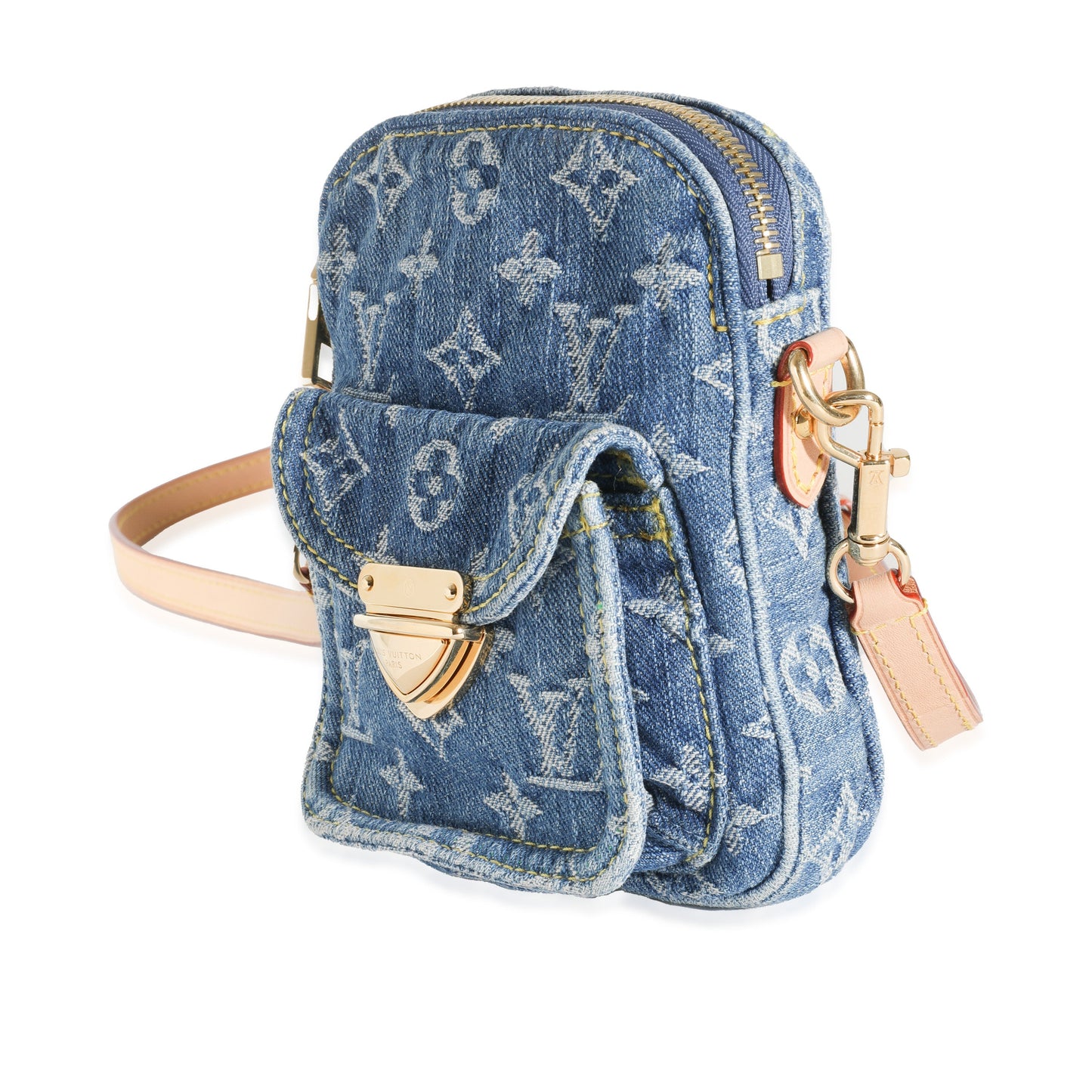 Louis Vuitton Fairfax Pochette Monogram Denim Clutch Bag