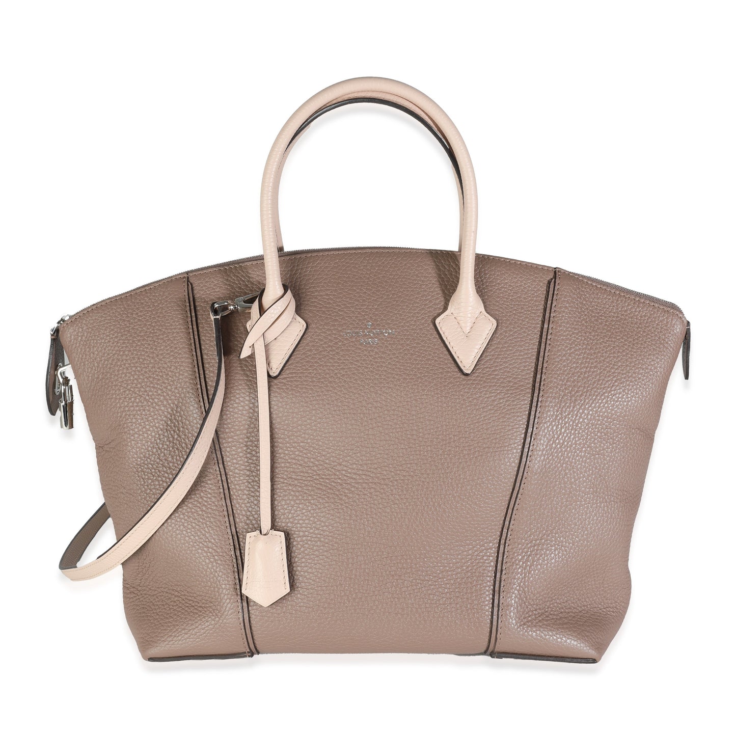 Louis Vuitton Taupe Petale Taurillon Soft Lockit Handbag