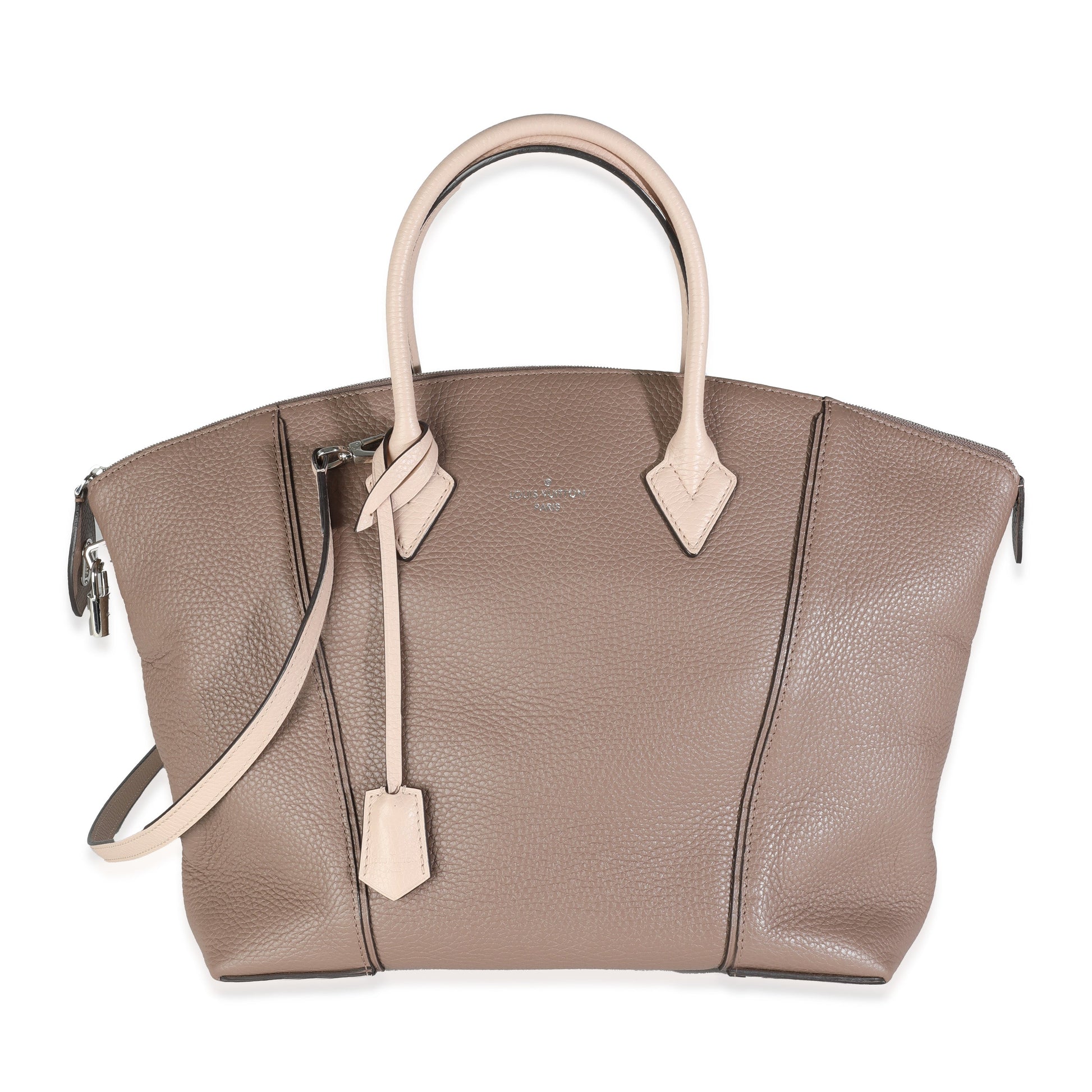 Louis Vuitton Taupe Petale Taurillon Soft Lockit Handbag