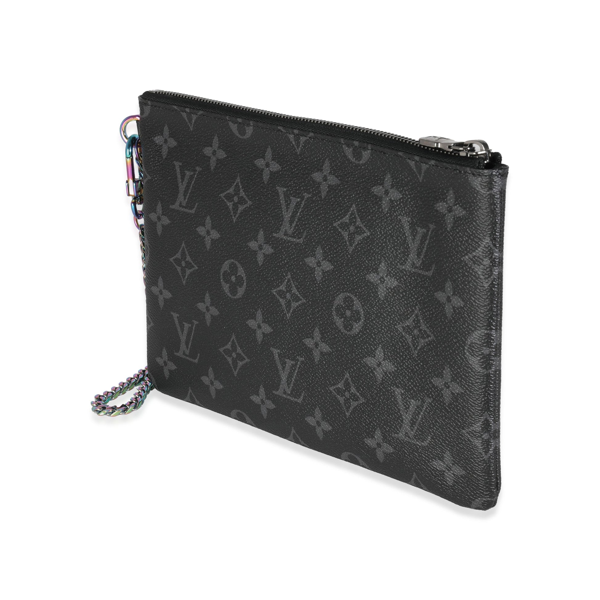 Louis Vuitton Eclipse Fragment Design Ipad Pouch Monogram Canvas Handbag