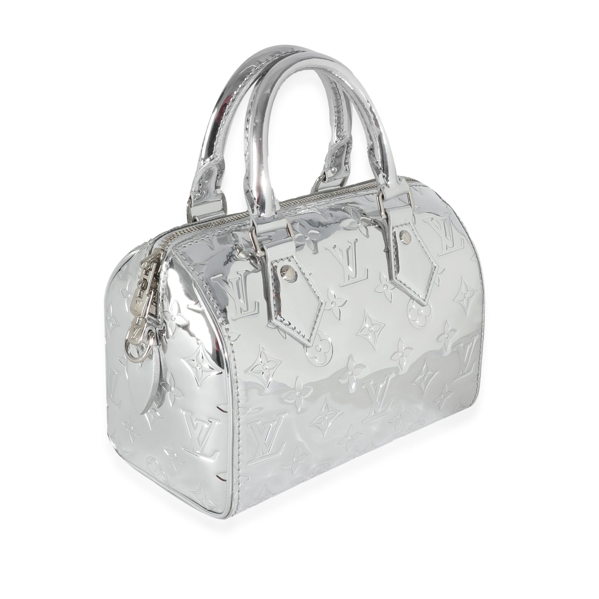 Louis Vuitton Sier Miroir Speedy Bandouliere 20 Monogram Silver Handbag