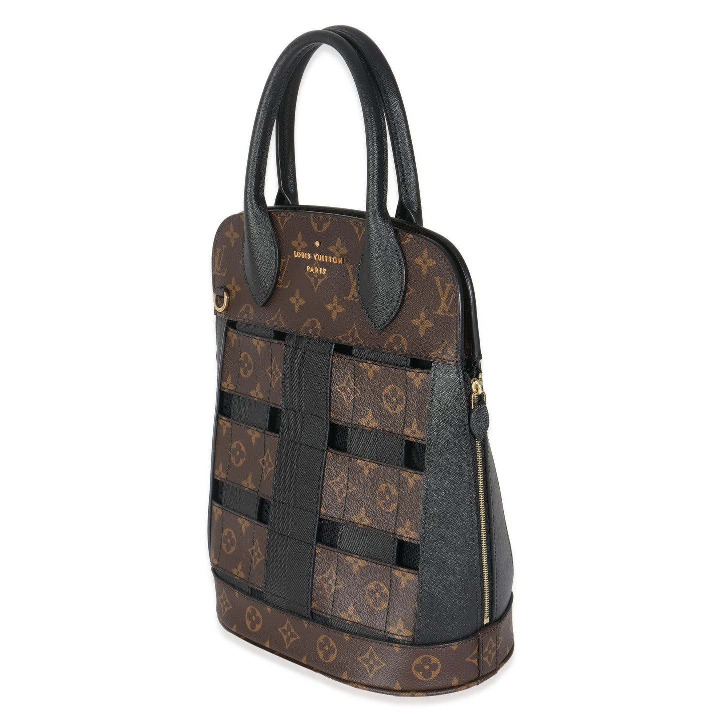 Louis Vuitton Tressage Monogram Canvas Black Handbag