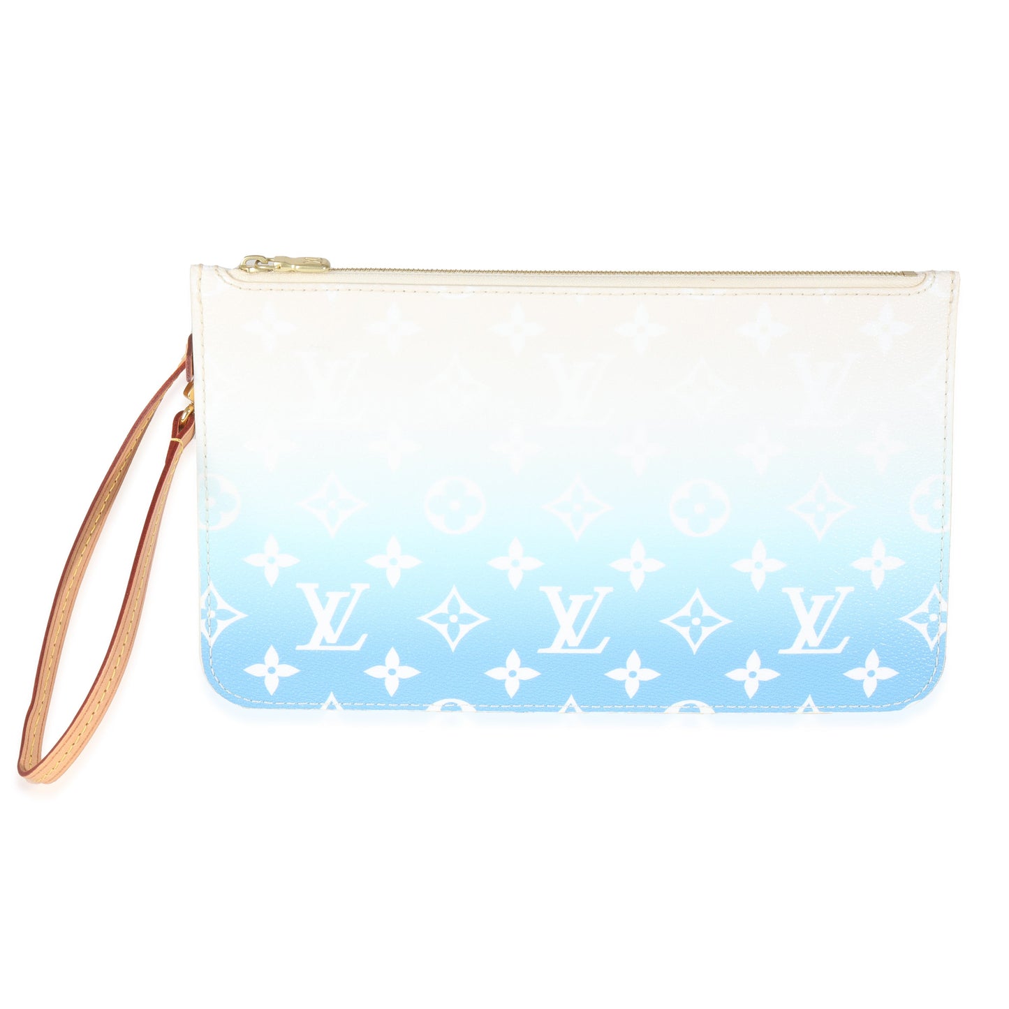 Louis Vuitton By Pool Neverfull Pouch Monogram Canvas Blue Tote Bag