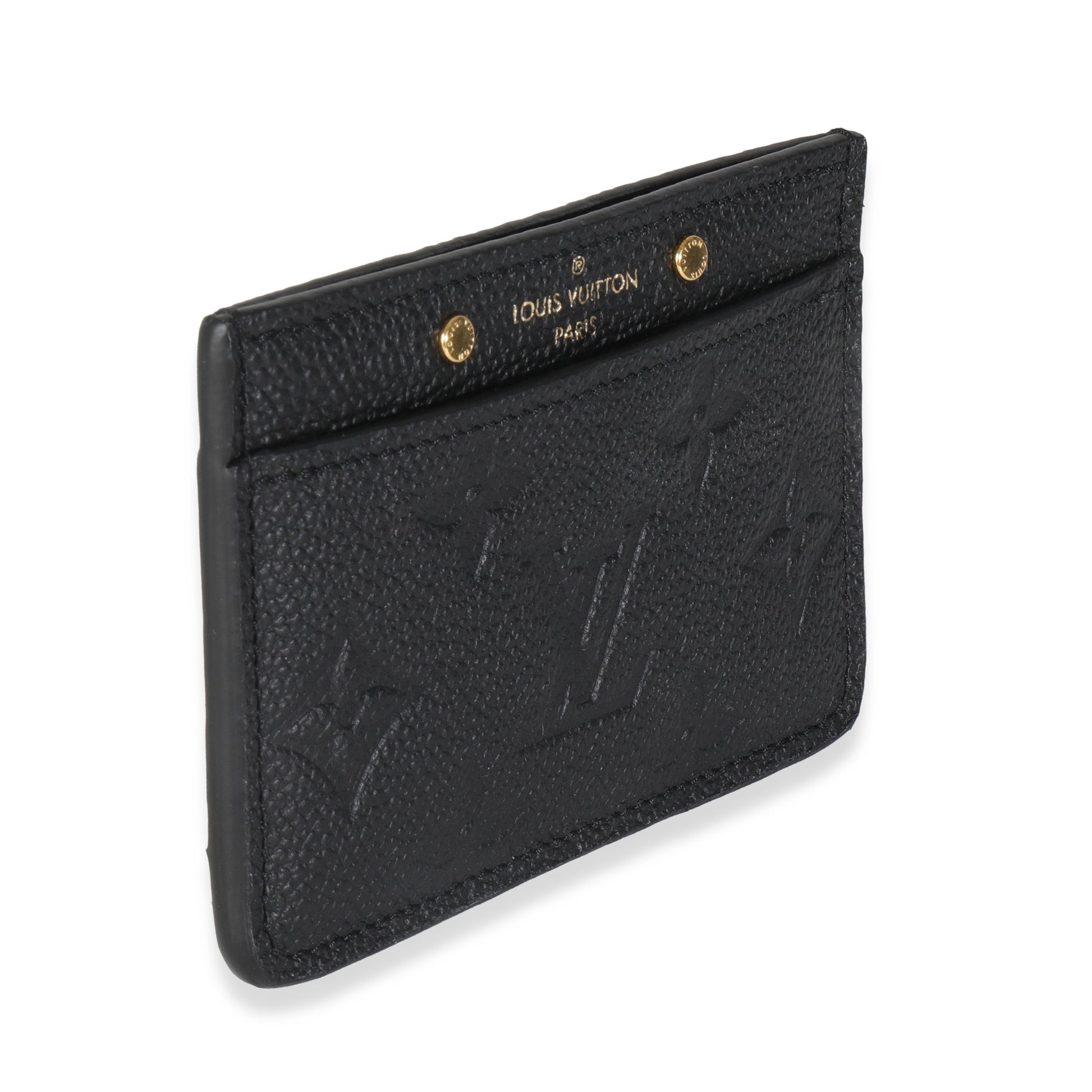 Louis Vuitton Empreinte Credit Holder Monogram Black Wallet Case