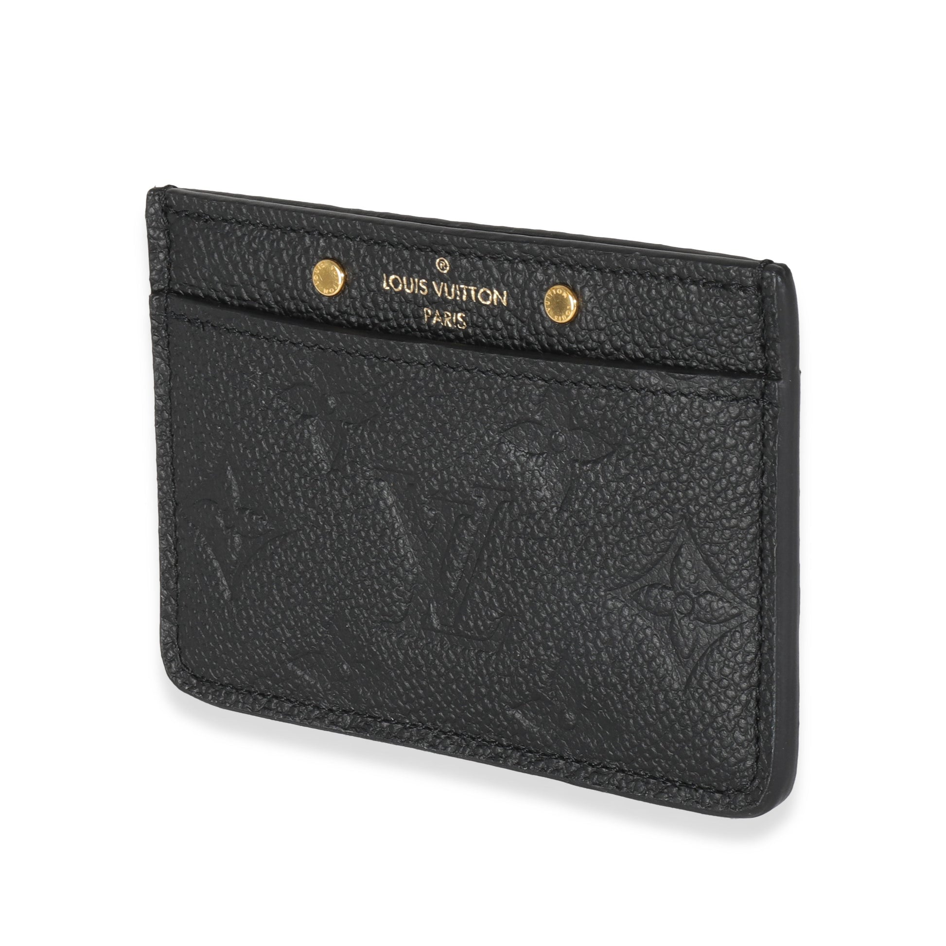 Louis Vuitton Empreinte Credit Holder Monogram Black Wallet Case