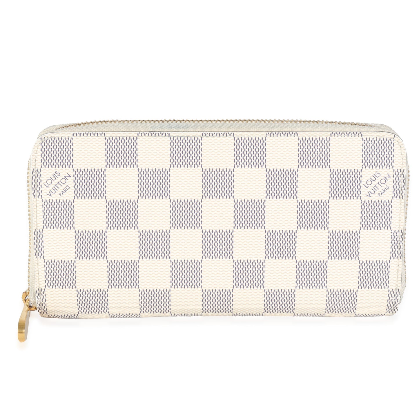 Louis Vuitton Damier Azur Zippy Canvas Wallet Case