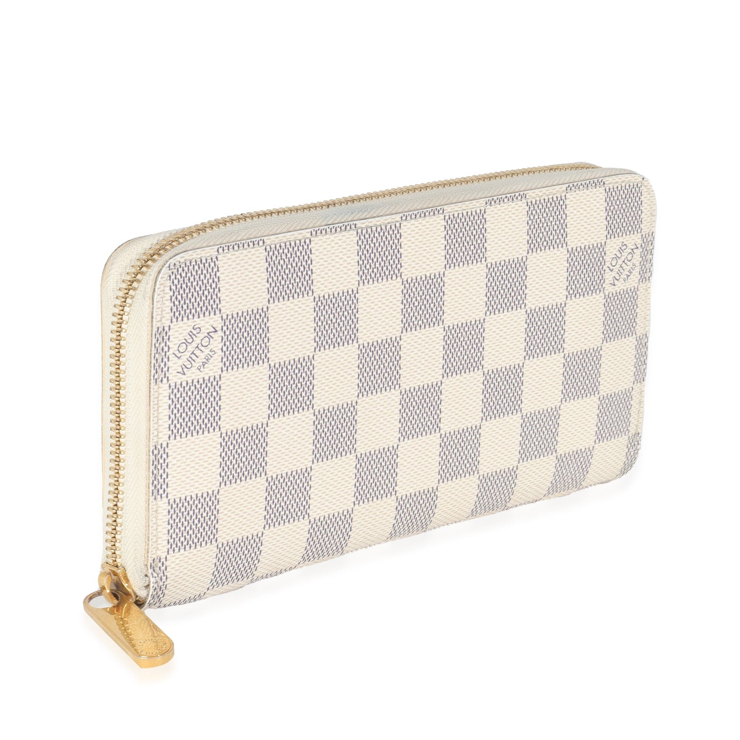 Louis Vuitton Damier Azur Zippy Canvas Wallet Case