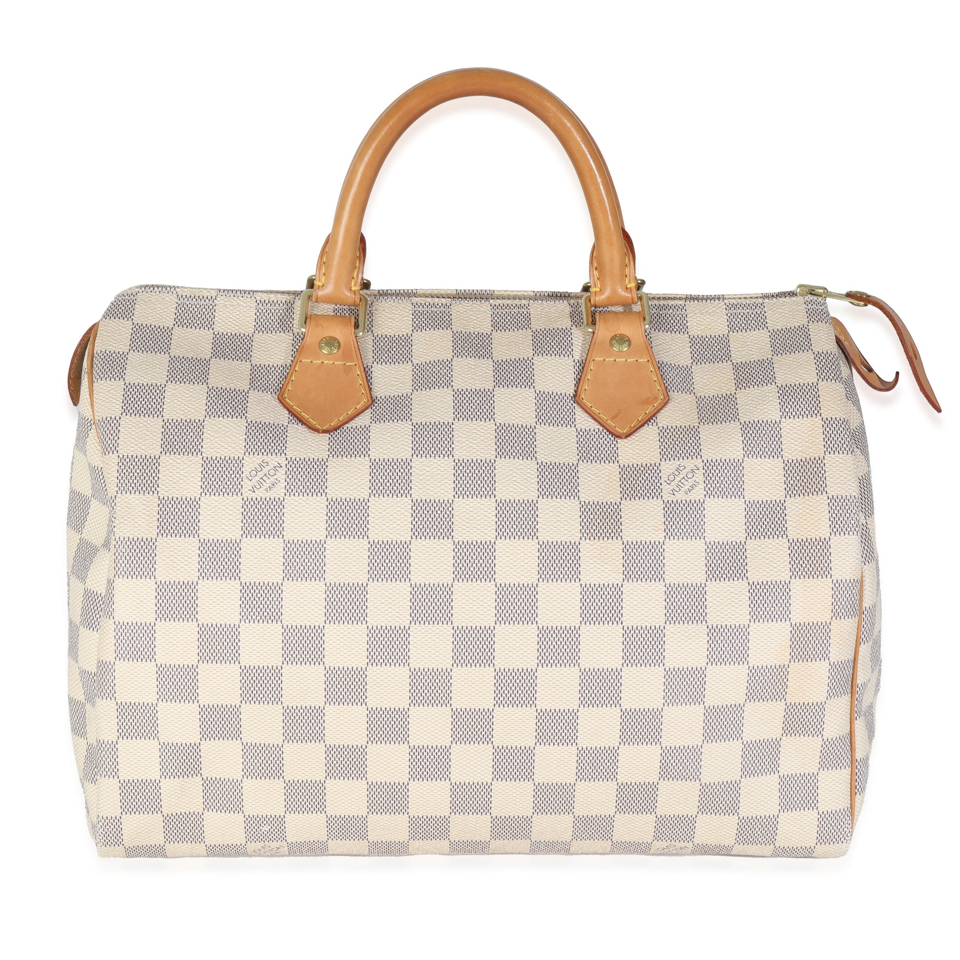 Louis Vuitton Damier Azur Speedy 30 Canvas Handbag