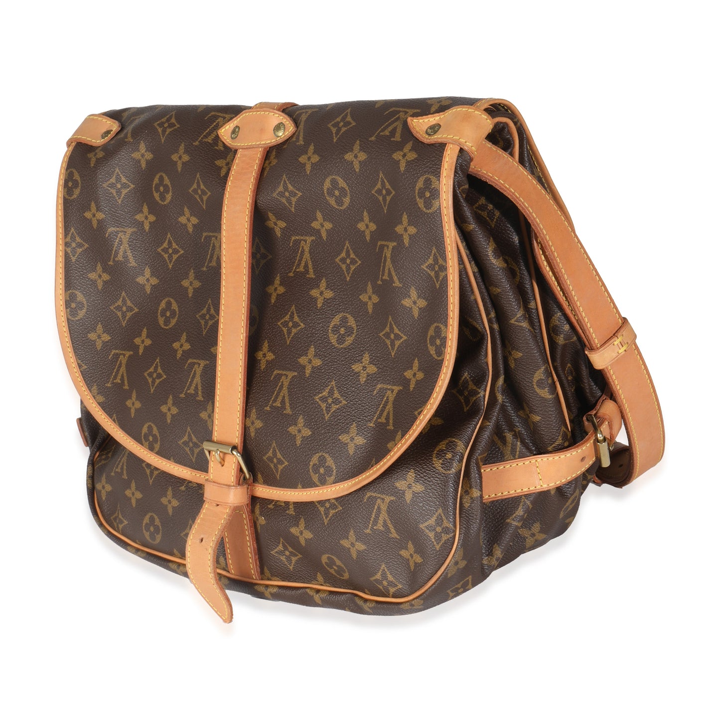 Louis Vuitton Saumur 35 Monogram Canvas Handbag