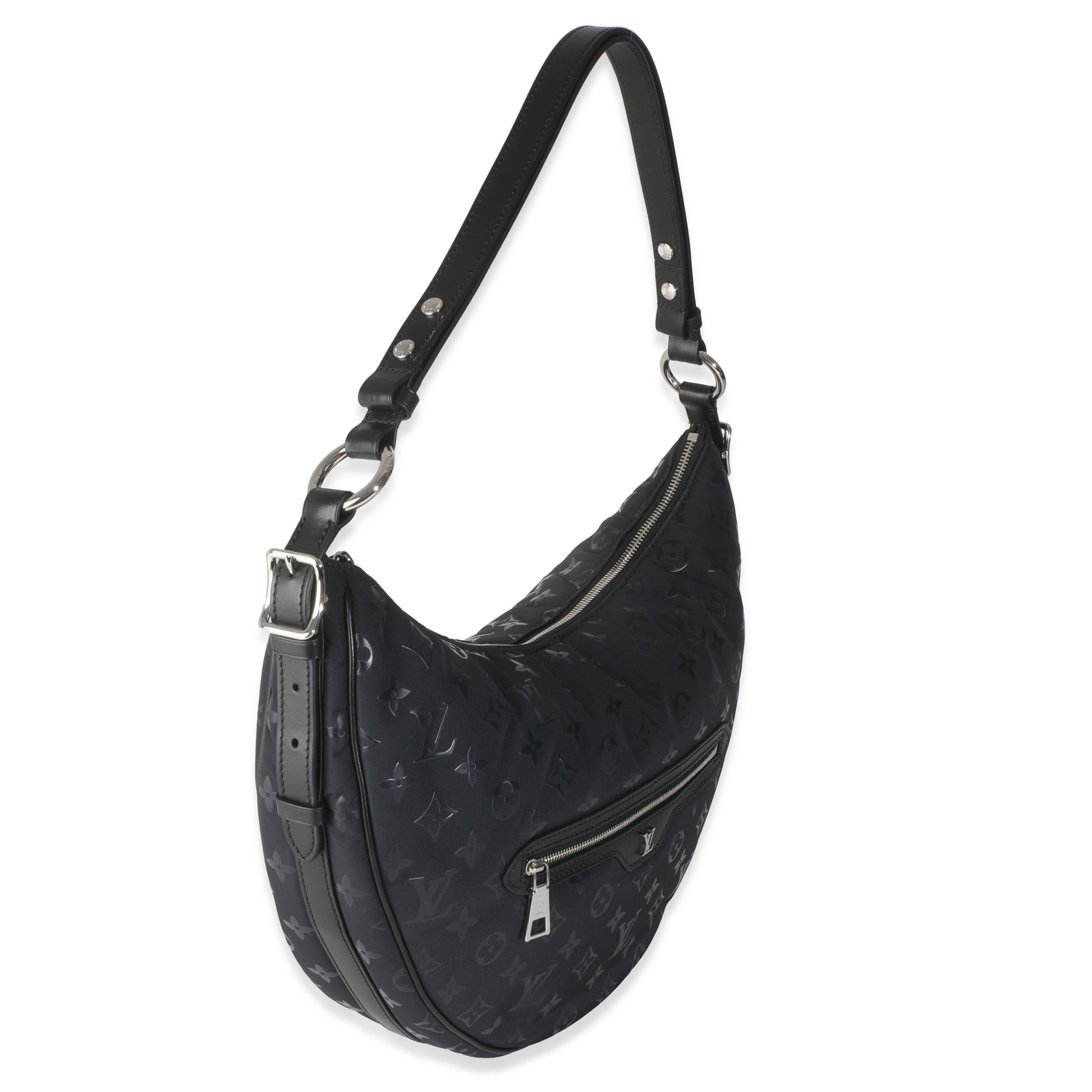 Louis Vuitton Polar Night Loop Pocket Monogram Nylon Shoulder Bag