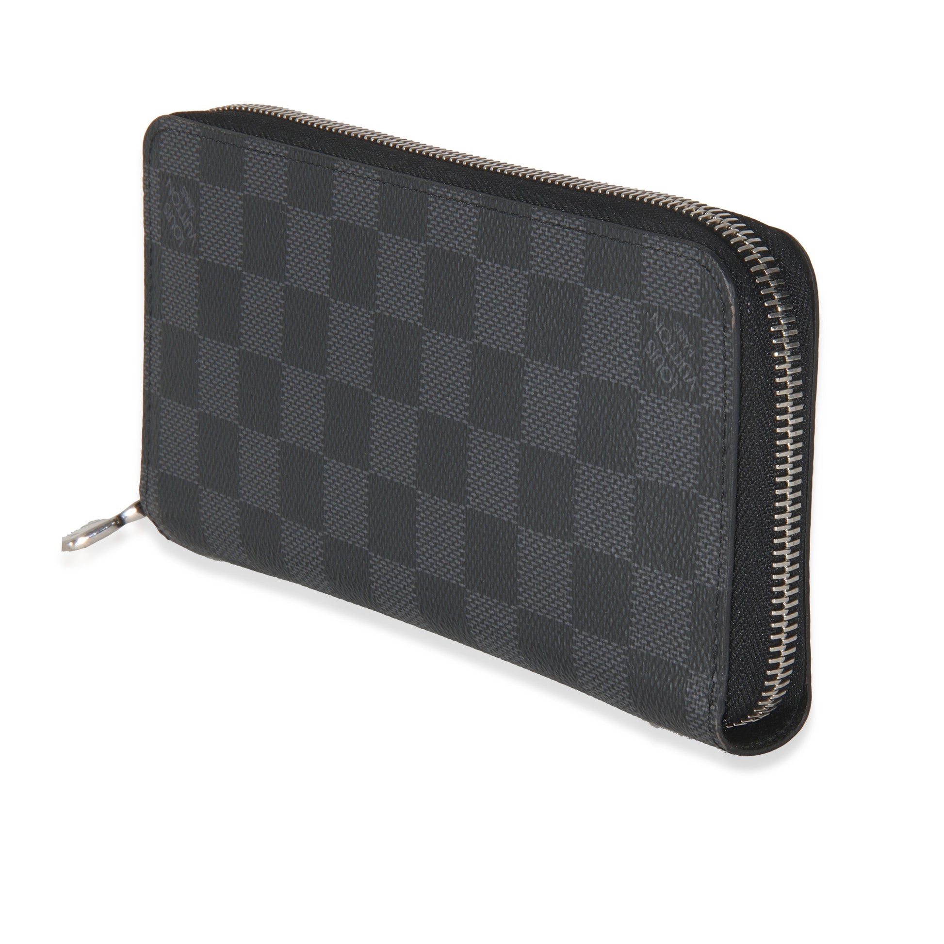 Louis Vuitton Damier Graphite Zippy Vertical Canvas Wallet Case